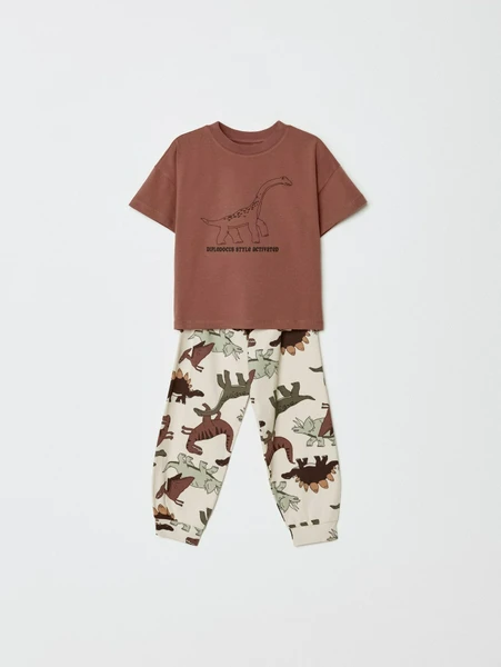 Пижама SELA с принтом для мальчиков, разноцветный, арт. 33011