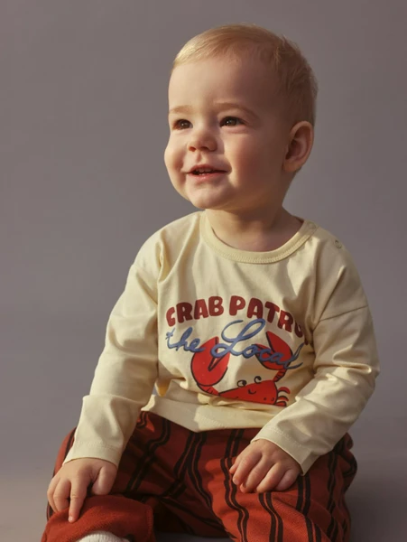 Набор лонгсливов SELA для малышей, желтый, арт. 33025