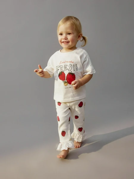 Брюки Sela с оборками для малышей, разноцветный, арт. 33027