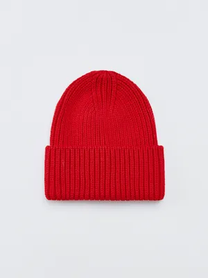 Шапка-бини SELA хлопковая крупной вязки, арт. 33035