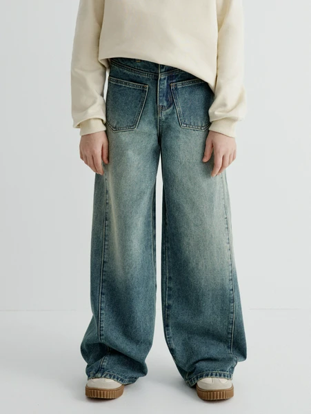 Джинсы SELA Loose Fit, синий, арт. 33038