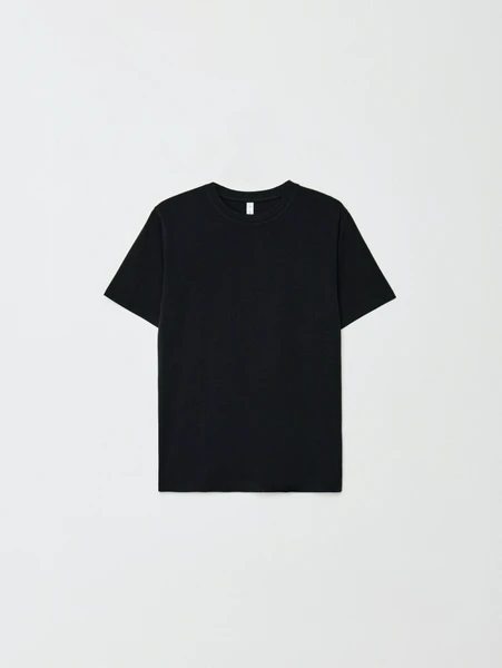 Футболка SELA ADAM SLIM FIT базовая, черный, арт. 33039
