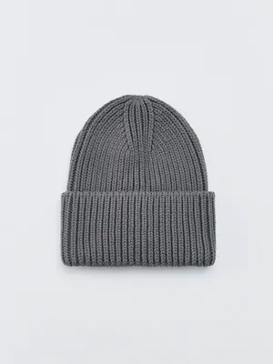 Хлопковая шапка-бини крупной вязки, арт. 33046