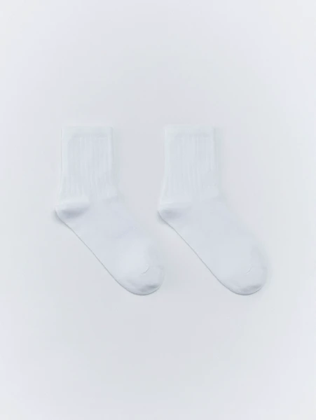 Короткие носки SELA, белый, арт. 33052