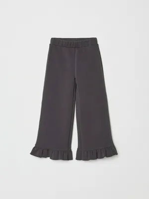 Трикотажные брюки Sela с оборками для девочек, арт. 33143