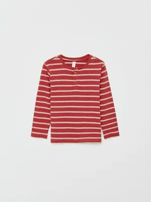 Лонгслив SELA на пуговицах для мальчиков, арт. 33150