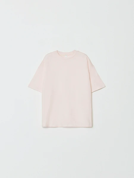 Футболка SELA детская базовая, розовый, арт. 33156