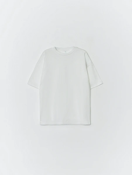 Футболка SELA Базовая детская, белый, арт. 33162