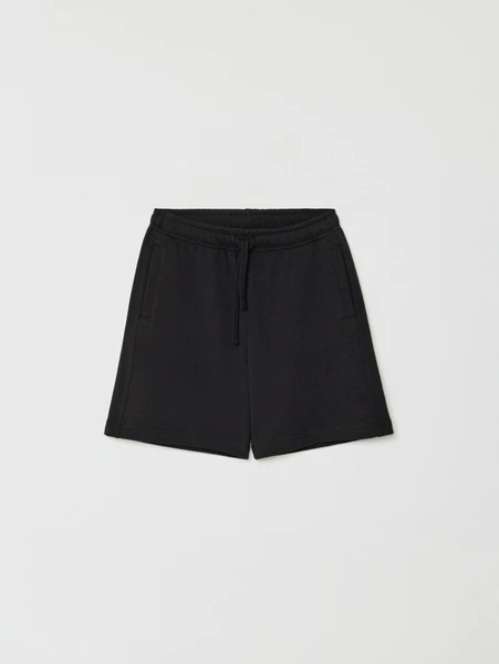 Базовые трикотажные шорты SELA для мальчиков, черный, арт. 33172