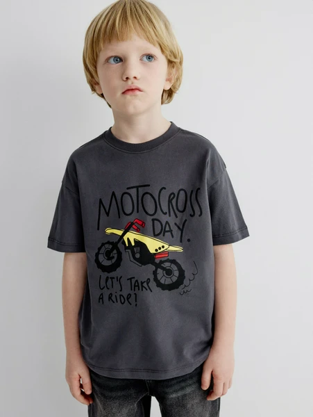 Набор из 2 футболок Sela для мальчиков, серый, арт. 33182