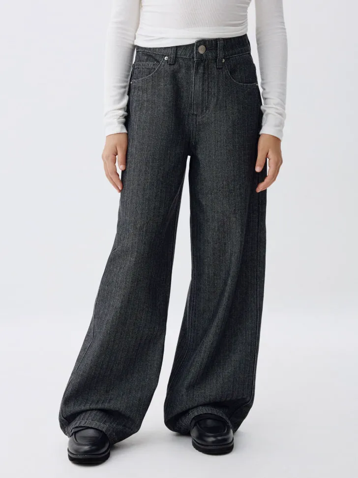 Широкие джинсы BAGGY для девочек, арт. 3319