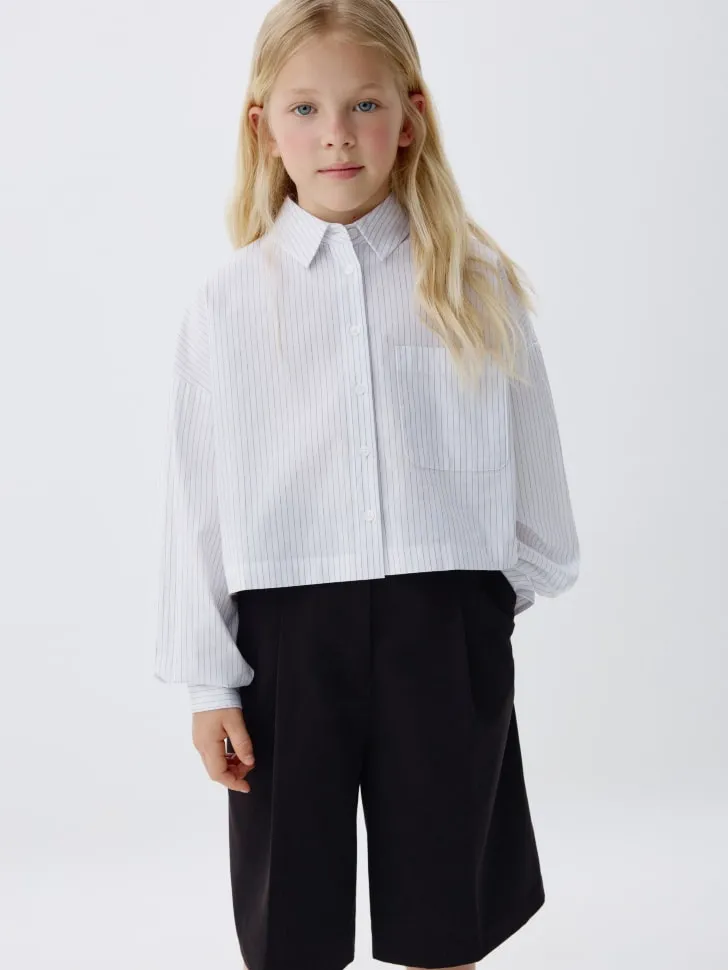 Укороченная рубашка для девочек, разноцветный, арт. 3323