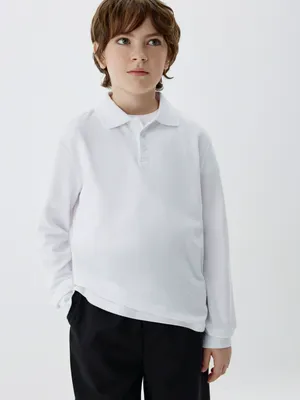 Поло с длинным рукавом для мальчиков, арт. 3335