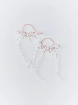 Набор резинок SELA с бантиками для девочек, арт. 33359