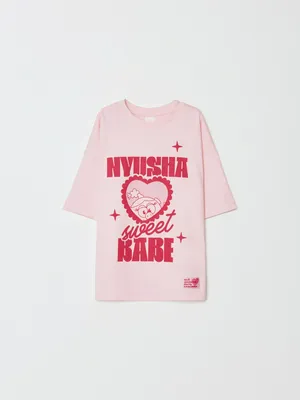 Футболка оверсайз SELA со Смешариками, арт. 33376