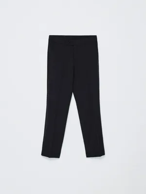 Зауженные классические брюки для мальчиков, черный, арт. 3348