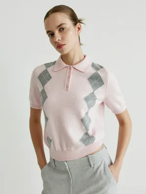 Джемпер-поло SELA с шелком и шерстью, арт. 33560