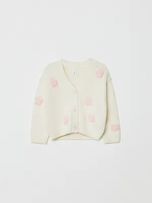 Кардиган Sela для девочек с аппликацией, арт. 33561