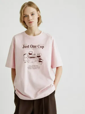 Футболка оверсайз Sela с принтом, арт. 33568