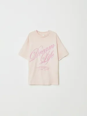 Футболка SELA оверсайз с принтом Dream Life, арт. 33672