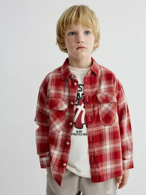 Фланелевая рубашка SELA в клетку, арт. 33673