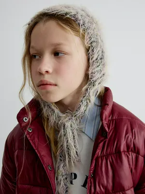 Пушистая шапка-чепчик SELA Смешарики для девочек, арт. 33716