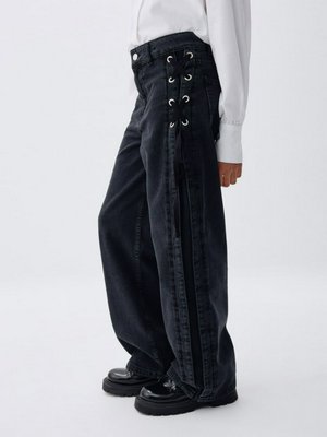 Джинсы WIDE LEG со шнуровкой, арт. 3373