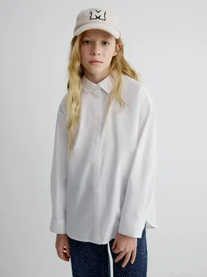 Удлиненная рубашка SELA для девочек, арт. 33743