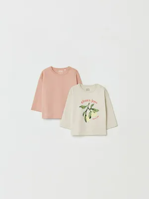 Набор из 2 детских лонгсливов Sela, арт. 33744