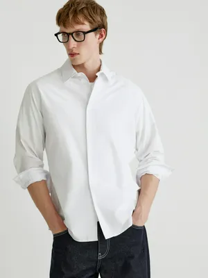 Рубашка SELA Приталенная из поплина, арт. 33766