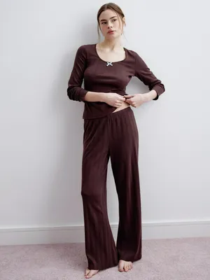 Домашние брюки SELA с рельефным узором, арт. 33778