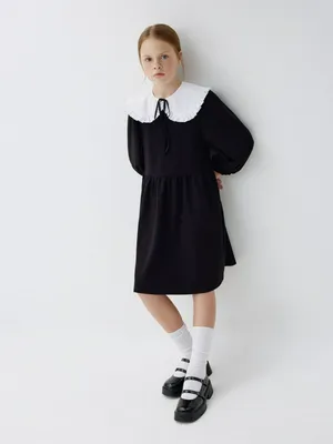 Школьное платье с нарядным воротником для девочек, арт. 3379