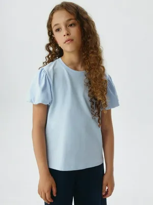 Футболка с пышными рукавами для девочек, арт. 3386