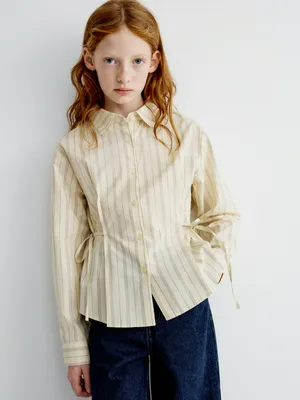 Блузка Sela в полоску с завязками, арт. 33941