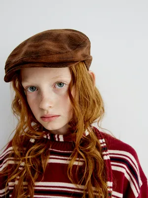 Детское кепи SELA в клетку, арт. 33942