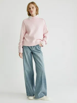 SELA Джинсы Wide Leg со стрелками, арт. 33948