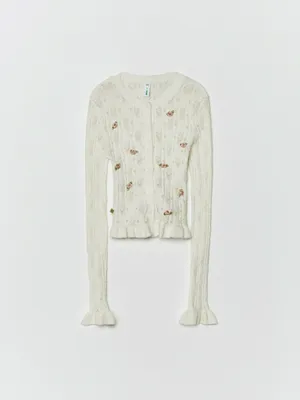 Ажурный кардиган SELA для девочек, арт. 33953