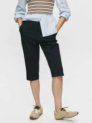 Капри Sela из костюмной ткани, арт. 34063