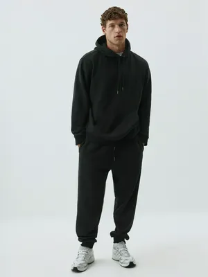 Джоггеры SELA из футера, черный, арт. 34077