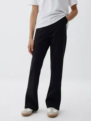 Трикотажные брюки с разрезами для девочек, арт. 3411