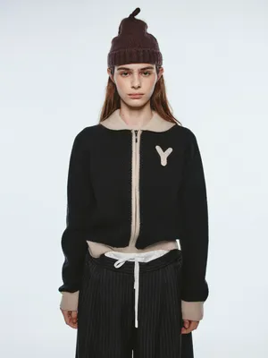 Вязаный кардиган на молнии Sela Young, арт. 34166