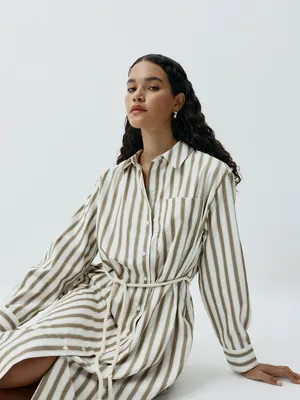 Платье-рубашка оверсайз SELA, арт. 34180