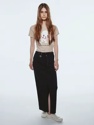 Твилловая юбка макси Sela Young, арт. 34182