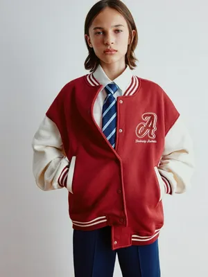 Детский бомбер в стиле преппи, арт. 3419