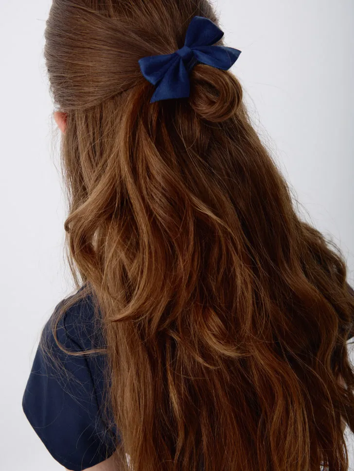 Набор резинок для волос с бантиками для девочек, синий, арт. 3426
