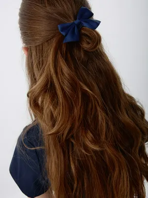 Набор резинок для волос с бантиками для девочек, синий, арт. 3426