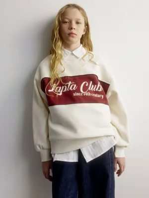 Свитшот Sela с принтом для девочек, арт. 34341