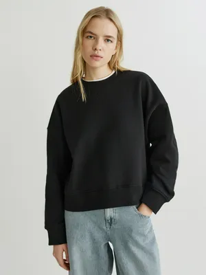 Свитшот SELA укороченный оверсайз, арт. 34342