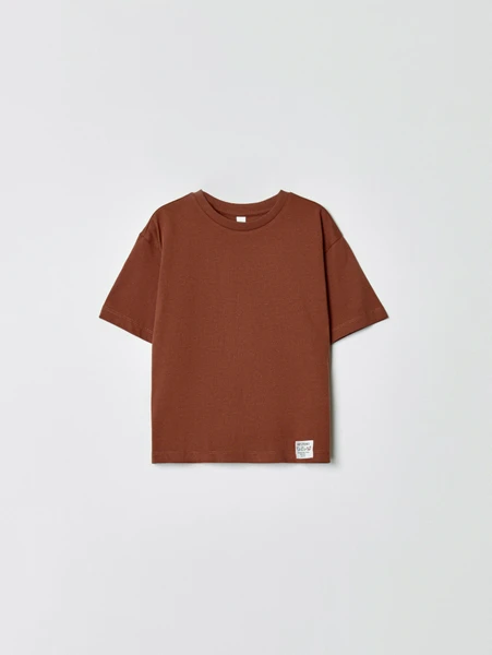 Футболка SELA оверсайз для мальчиков, коричневый, арт. 34374