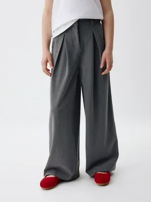 Широкие костюмные брюки для девочек, арт. 3450